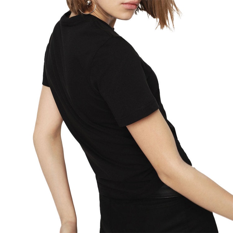 Diesel T Sily C1 Women's T Shirt Crew Neck Short Sleeves Slim Fit Casual Tops