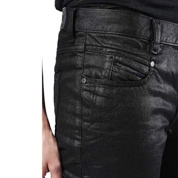 Belthy 0856E Women's Jeans Denim Regular Slim Black Pants Limited Edition Diesel