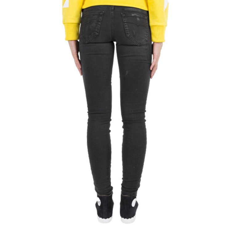 Skinzee Low 0857J Women's Jeans Slim Fit Dna Casual Distressed Denim Pants Diesel