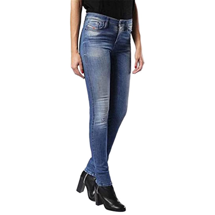 Skinzee 0679W Women's Denim Jeans Super Skinny Fit Blue Faded Zip Fly Diesel