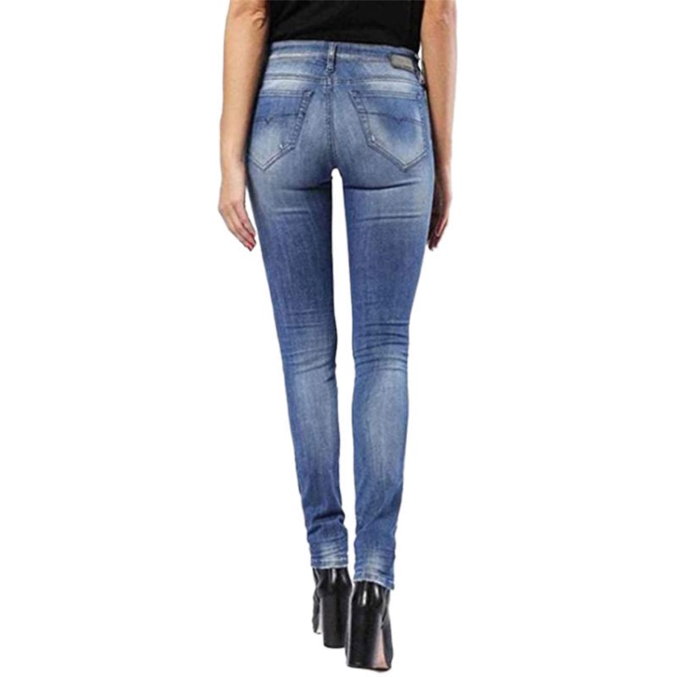 Skinzee 0679W Women's Denim Jeans Super Skinny Fit Blue Faded Zip Fly Diesel