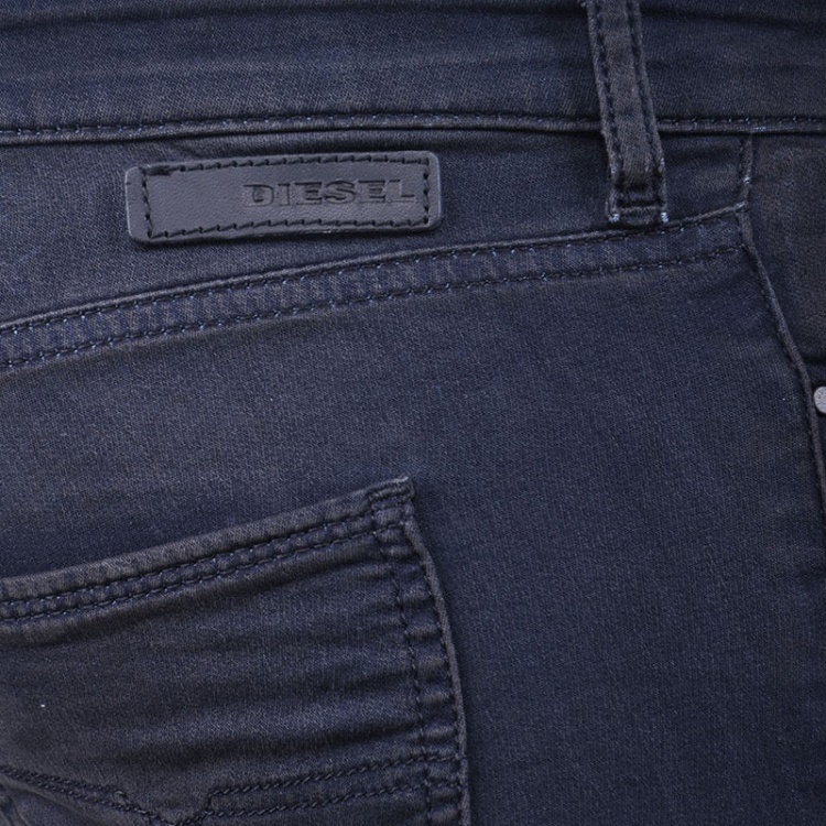 Diesel Doris Ne 0669Q Women's Denim Jeans Slim Fit Distressed Sweat Jogg Pants