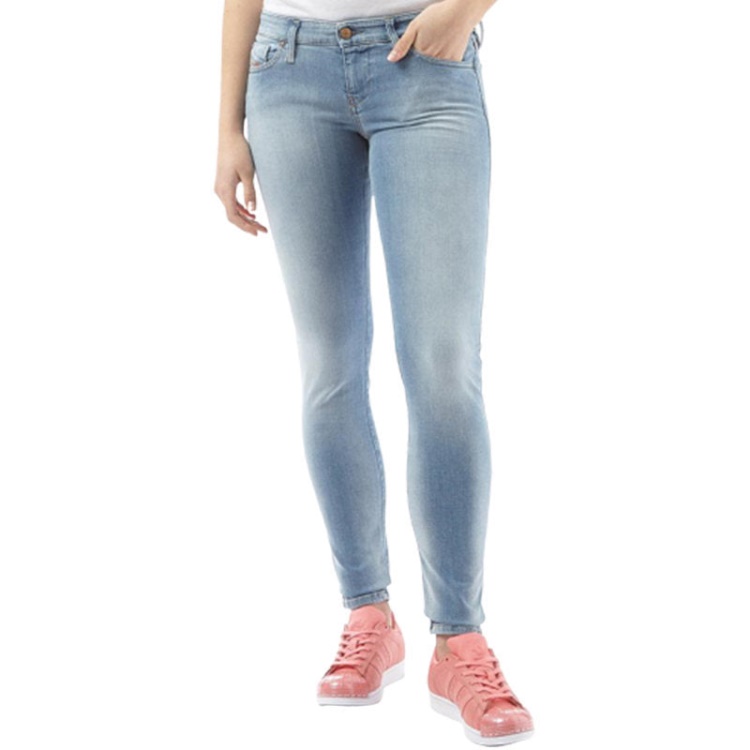 Skinzee 084Cr Women's Denim Jeans Faded Stretch Super Skinny Fit Blue Pant Diesel