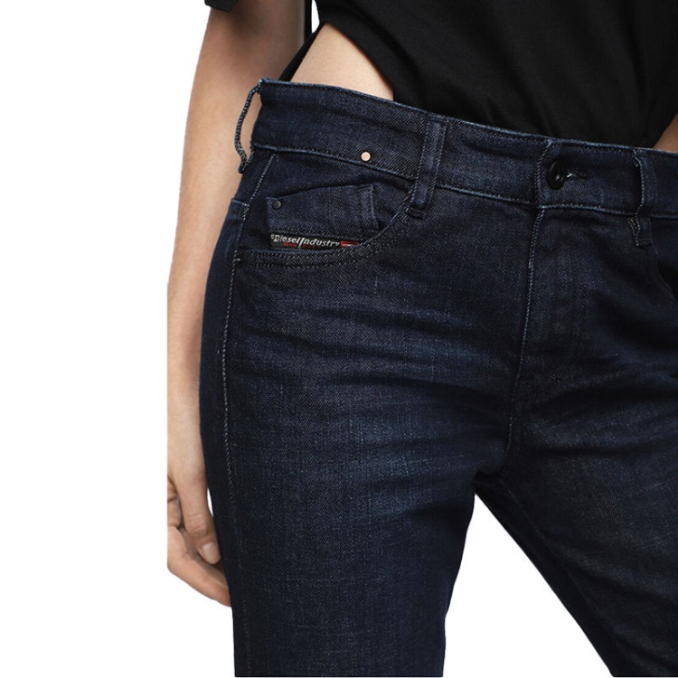 Diesel D Rifty 080Ak Women's Jeans Denim Stretch Slim Low Waist Fit Trousers