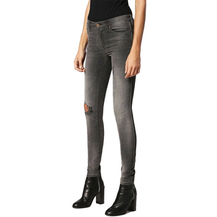 Diesel Skinzee 0683L Women's Jeans Super Slim Skinny Regular Waist Fit Pants