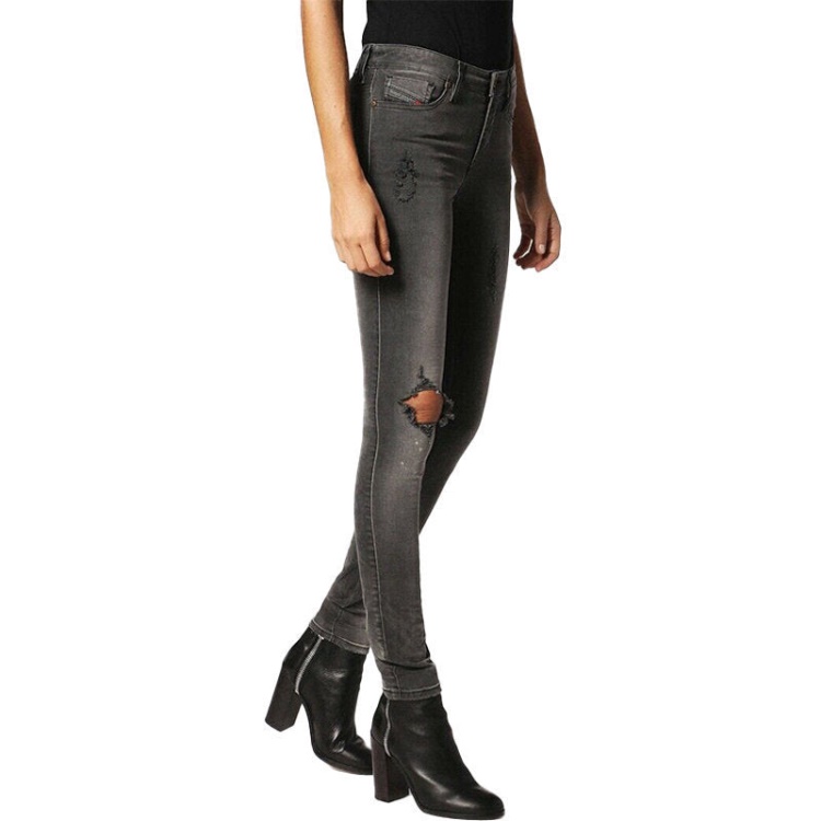 Diesel Skinzee 0683L Women's Jeans Super Slim Skinny Regular Waist Fit Pants