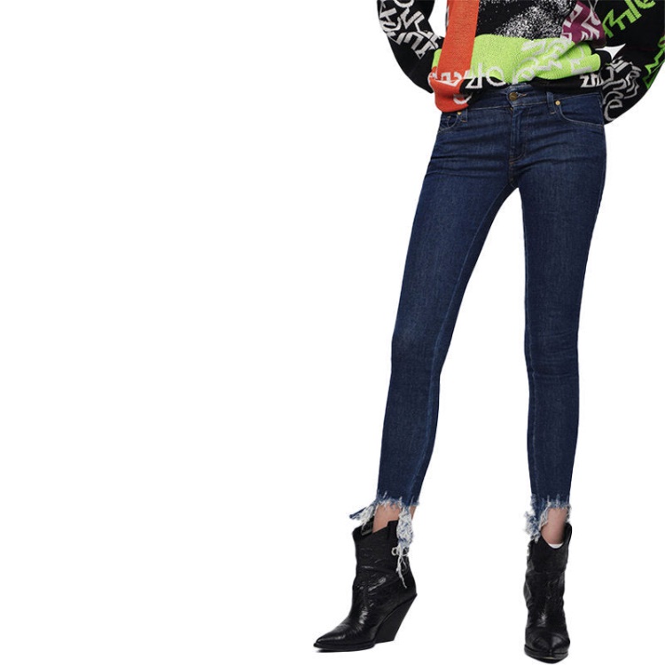 Diesel Slandy 088At Women's Jeans Super Slim Skinny Regular Waist Fit Pants