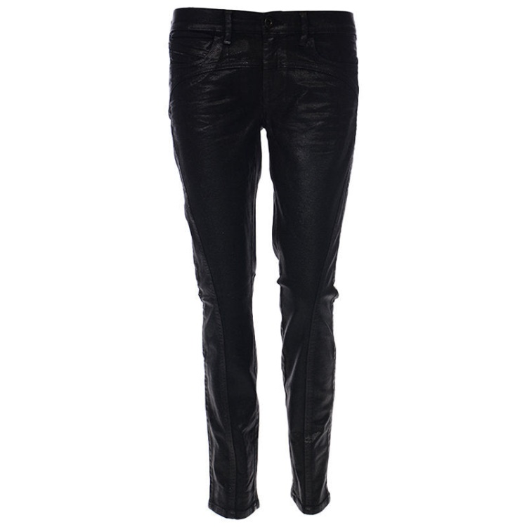 Diesel Black Gold Type 163C Bg3Ad Women's Jeans Stretch Slim Fit Black Wax Pants