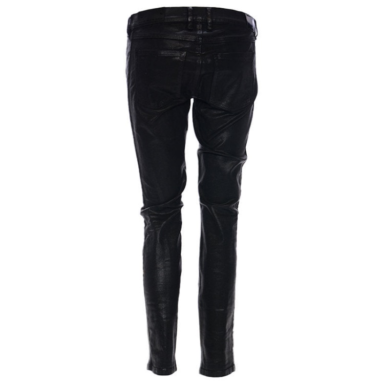 Diesel Black Gold Type 163C Bg3Ad Women's Jeans Stretch Slim Fit Black Wax Pants