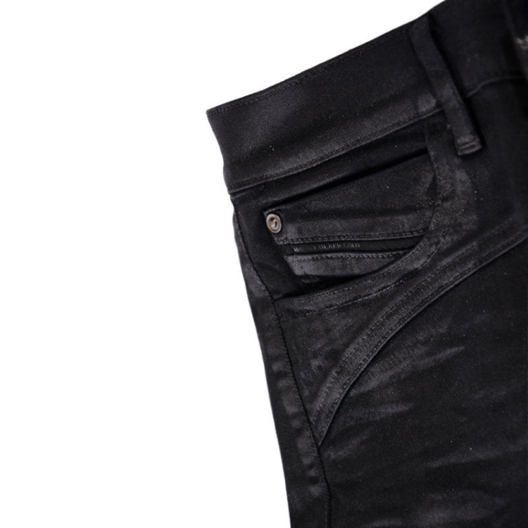 Diesel Black Gold Type 163C Bg3Ad Women's Jeans Stretch Slim Fit Black Wax Pants