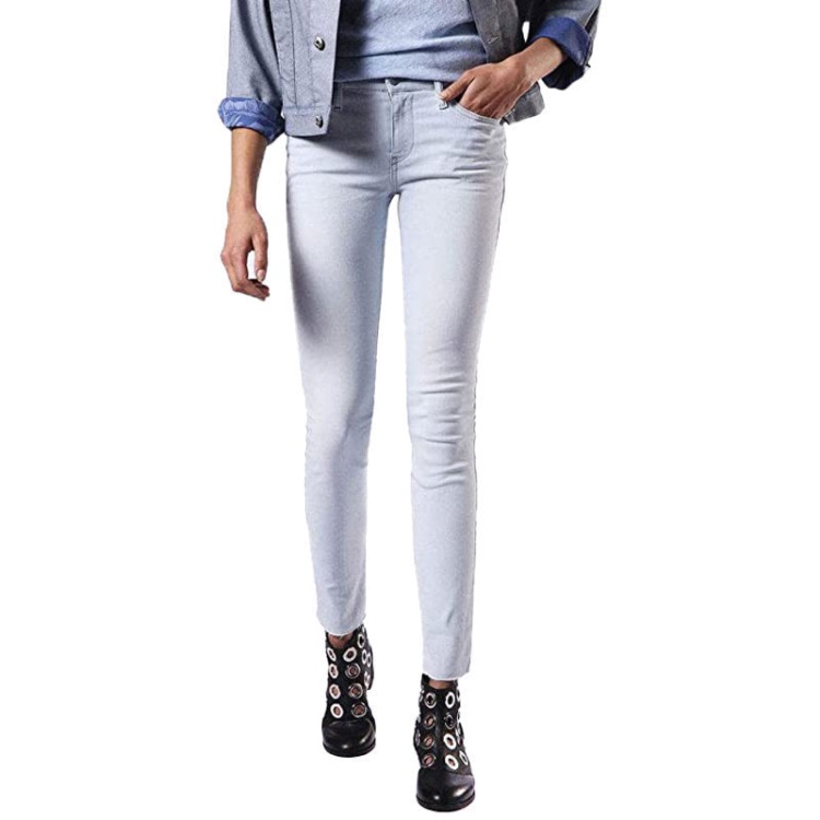 Skinzee 084Ey Women's Denim Jeans Slim Fit Trouser Casual Light Blue Pants Diesel