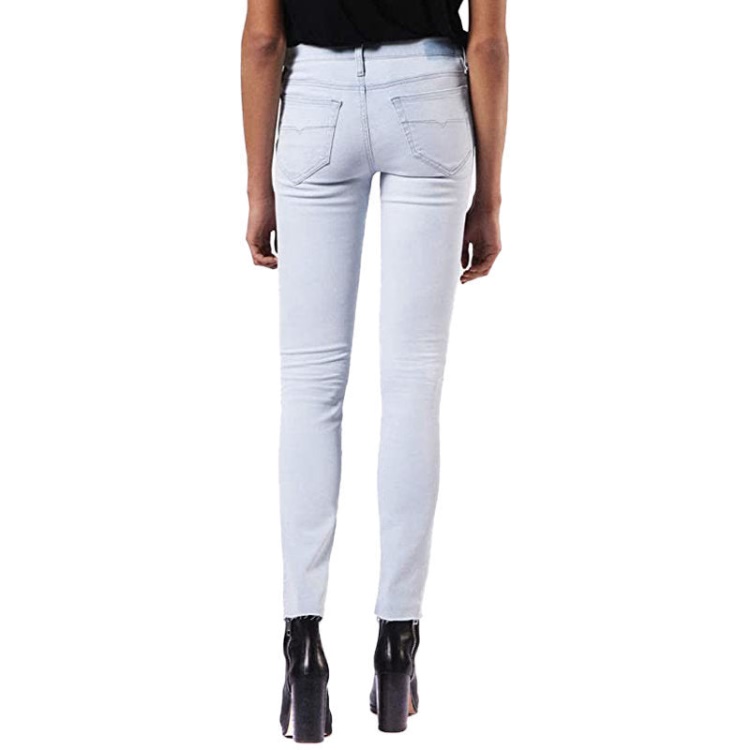 Skinzee 084Ey Women's Denim Jeans Slim Fit Trouser Casual Light Blue Pants Diesel