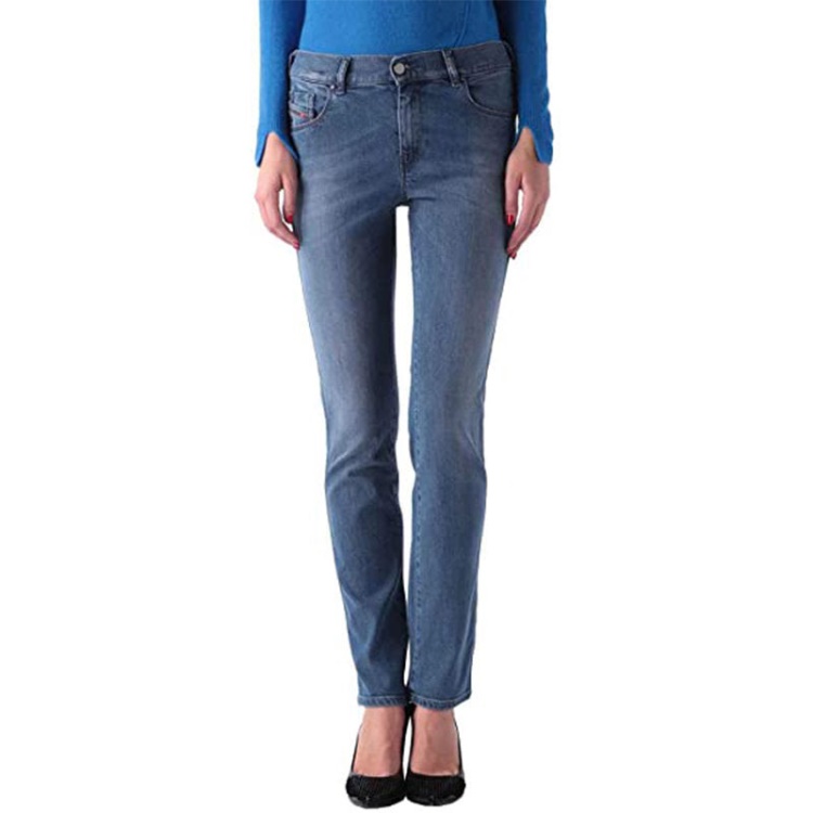 Sandy 0666G Women's Denim Jeans Casual Pants Lyocell Regular Slim Trousers Diesel