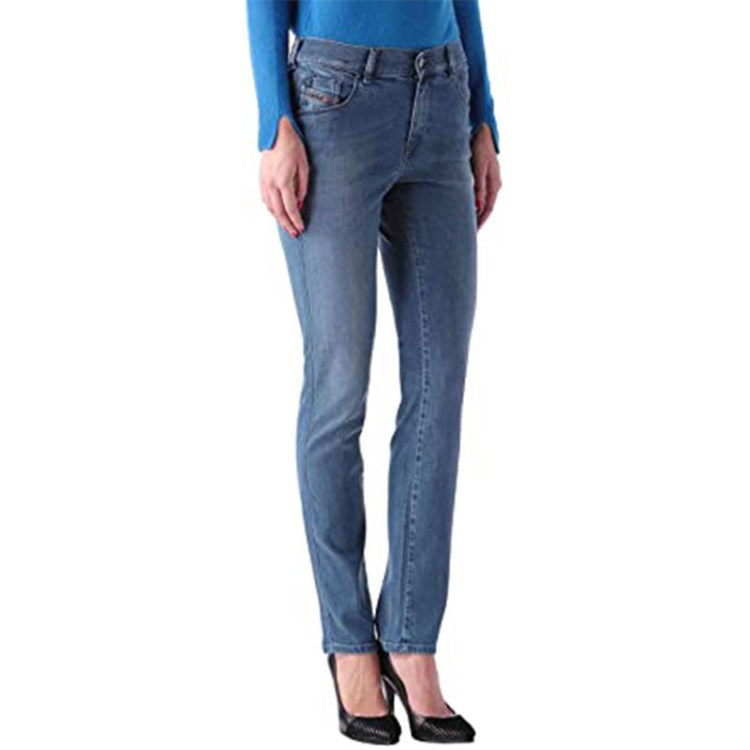 Sandy 0666G Women's Denim Jeans Casual Pants Lyocell Regular Slim Trousers Diesel