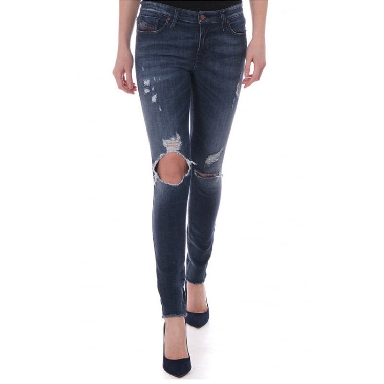 Diesel Skinzee 0671V Women's Denim Jeans Casual Pants Super Slim Skinny Trousers