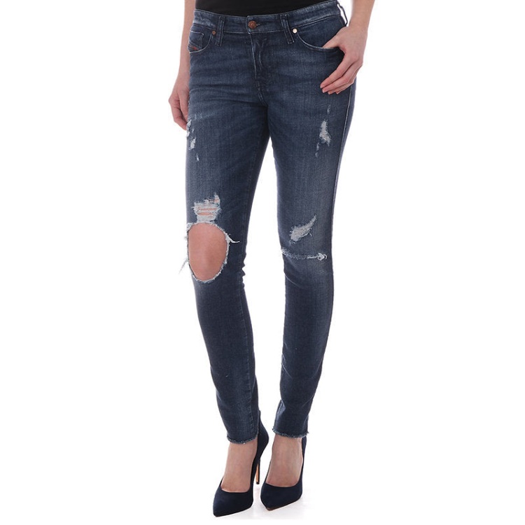 Diesel Skinzee 0671V Women's Denim Jeans Casual Pants Super Slim Skinny Trousers