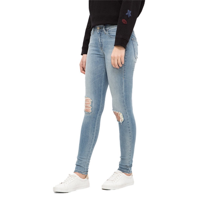 Diesel Slandy 084Mt Women's Denim Jeans Distressed Trouser Casual Blue Pant