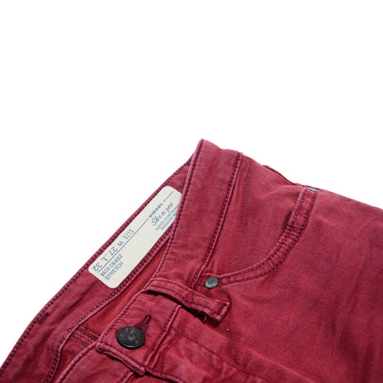 Skinzee C84Bz Women's Denim Jeans Super Slim Trousers Casual Maroon Pant Diesel