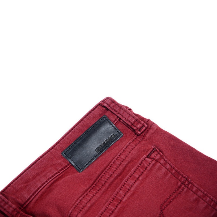 Skinzee C84Bz Women's Denim Jeans Super Slim Trousers Casual Maroon Pant Diesel