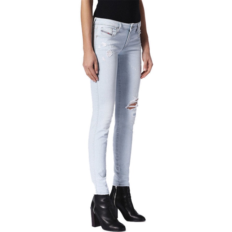 Diesel Gracey 0689L Women's Jeans Super Slim Skinny Low Waist Fit Pants