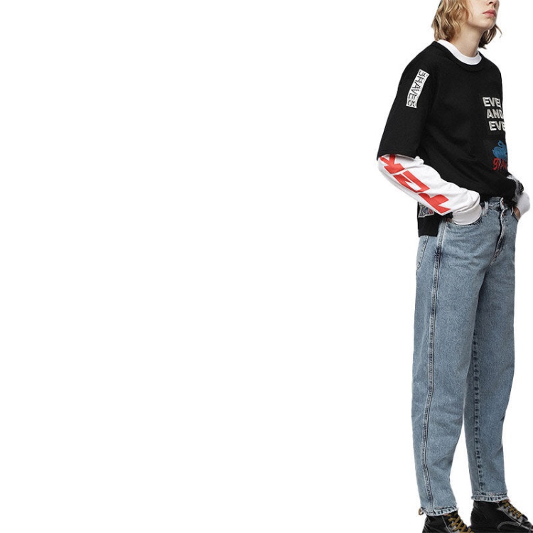 Alys 084Wl Women's Jeans Denim Regular Straight Regular Waist Fit Pants Diesel