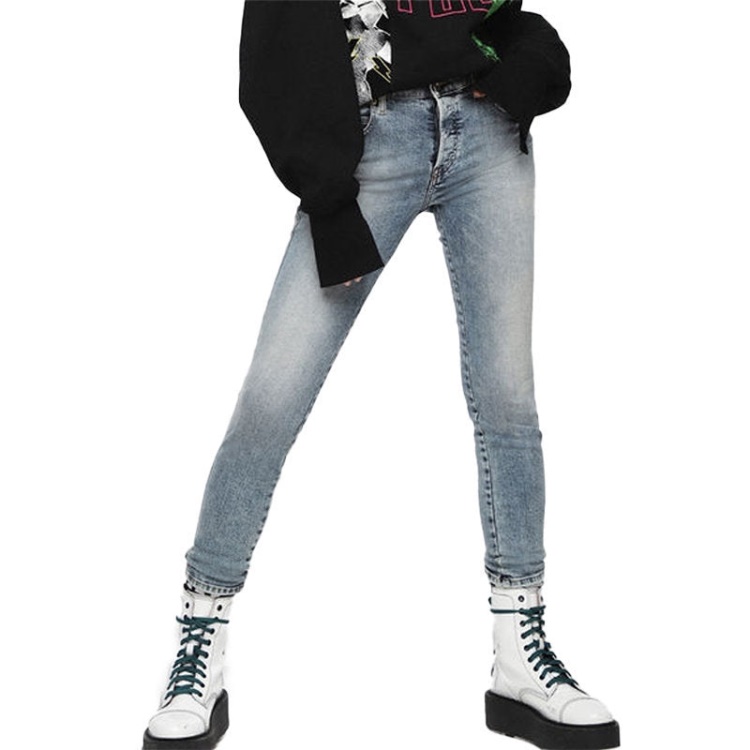 Diesel Babhila 069Bn Women's Jeans Denim Slim Skinny Regular Waist Fit Pants