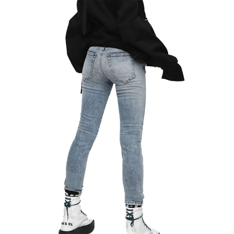 Diesel Babhila 069Bn Women's Jeans Denim Slim Skinny Regular Waist Fit Pants