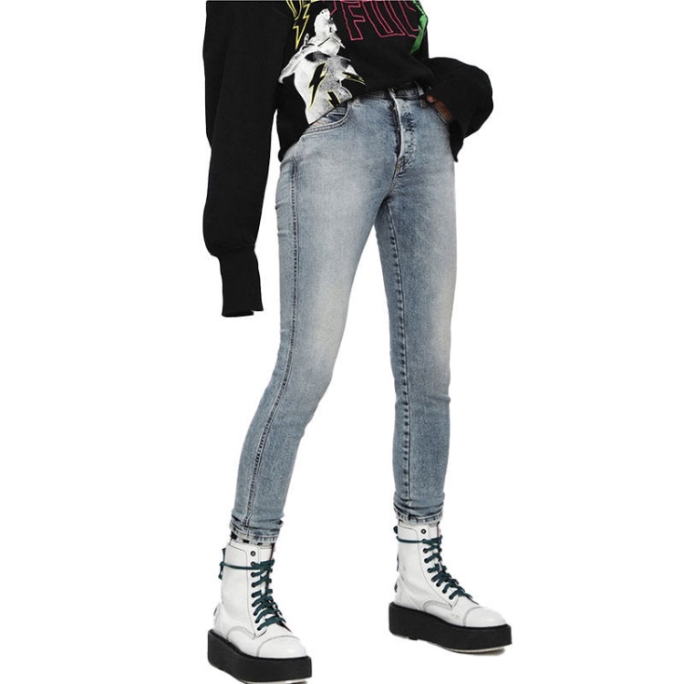 Diesel Babhila 069Bn Women's Jeans Denim Slim Skinny Regular Waist Fit Pants