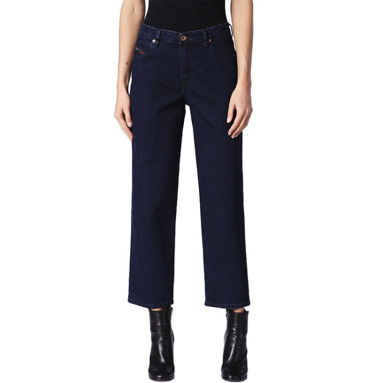 Niclah 084Cg Women's Jeans Denim Regular Straight High Waist Fit Pants Diesel