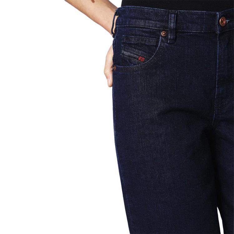 Niclah 084Cg Women's Jeans Denim Regular Straight High Waist Fit Pants Diesel