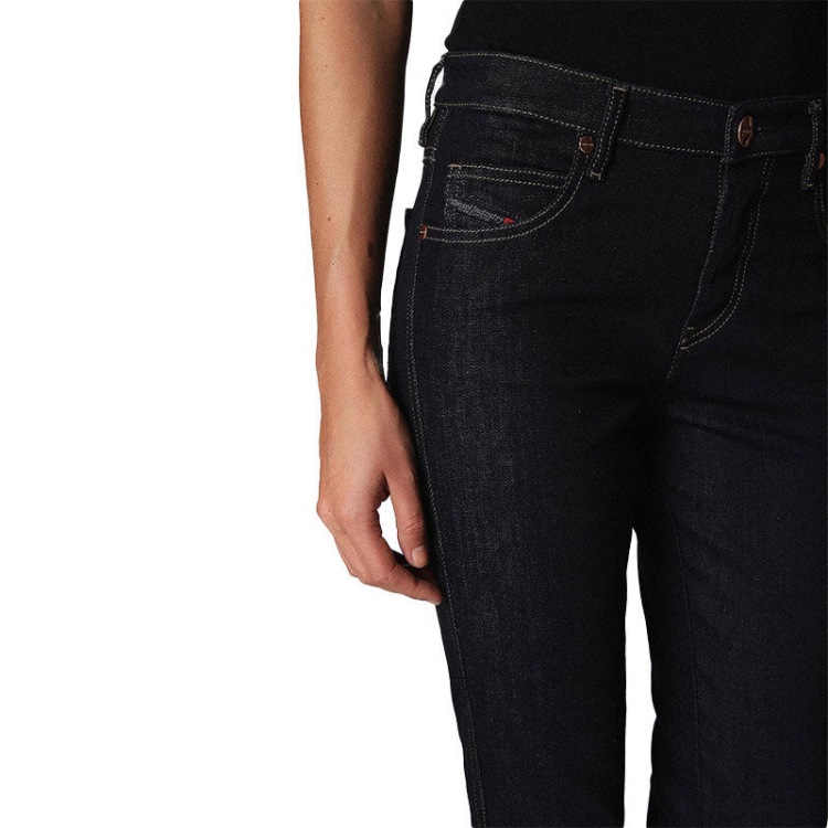 Diesel Babhila 0665W Women's Jeans Denim Slim Skinny Regular Waist Fit Trousers