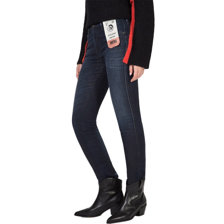 Diesel Babhila 083Af Women's Jeans Denim Slim Skinny Regular Waist Fit Trousers