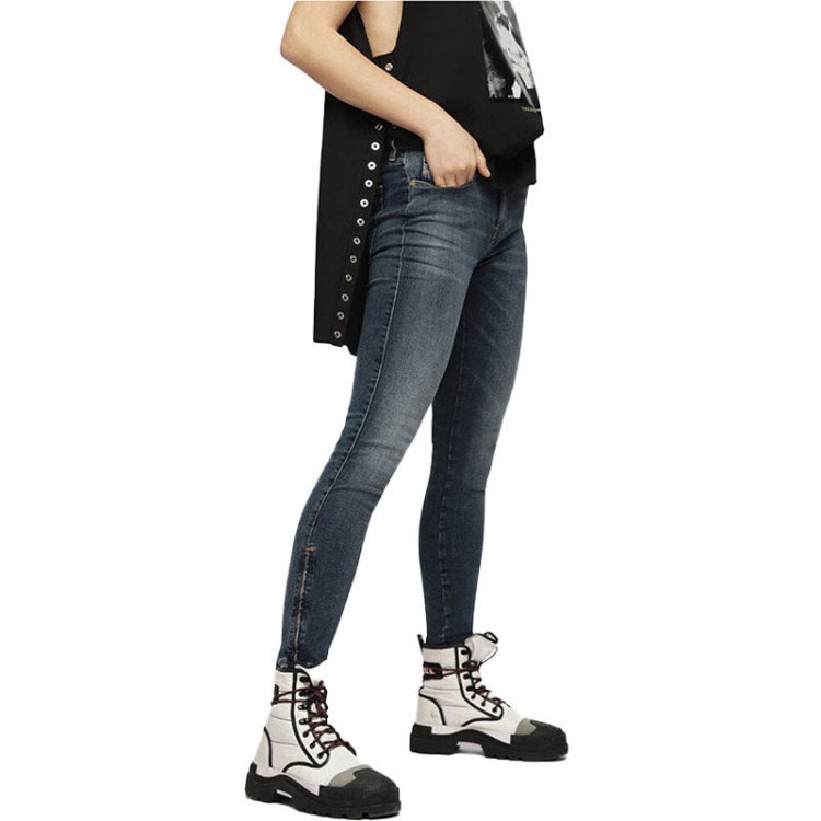 Diesel Slandy 069Bj Women's Jeans Super Skinny Regular Waist Fit Casual Trousers