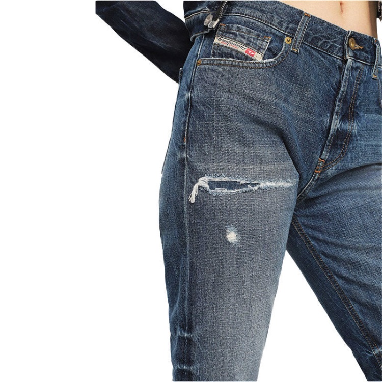 Aryel 080Ah Women's Jeans Denim Regular Straight Regular Waist Fit Pants Diesel