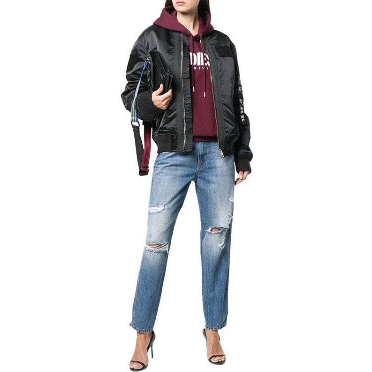 Alys 084Ze Women's Jeans Denim Regular Straight Regular Waist Fit Pants Diesel