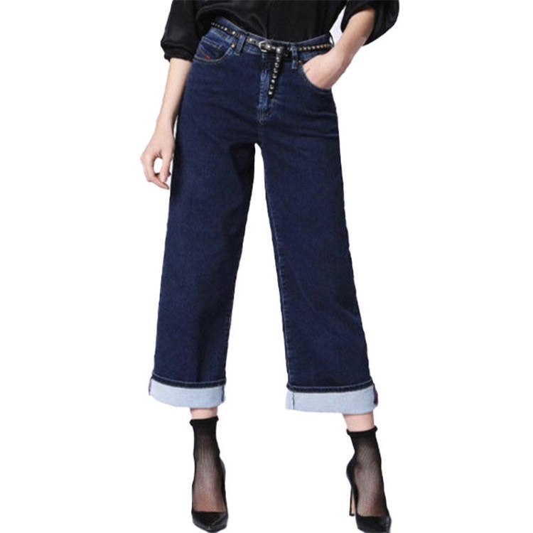 Widee 0686X Women's Jeans Denim Regular Straight Regular Waist Fit Pants Diesel