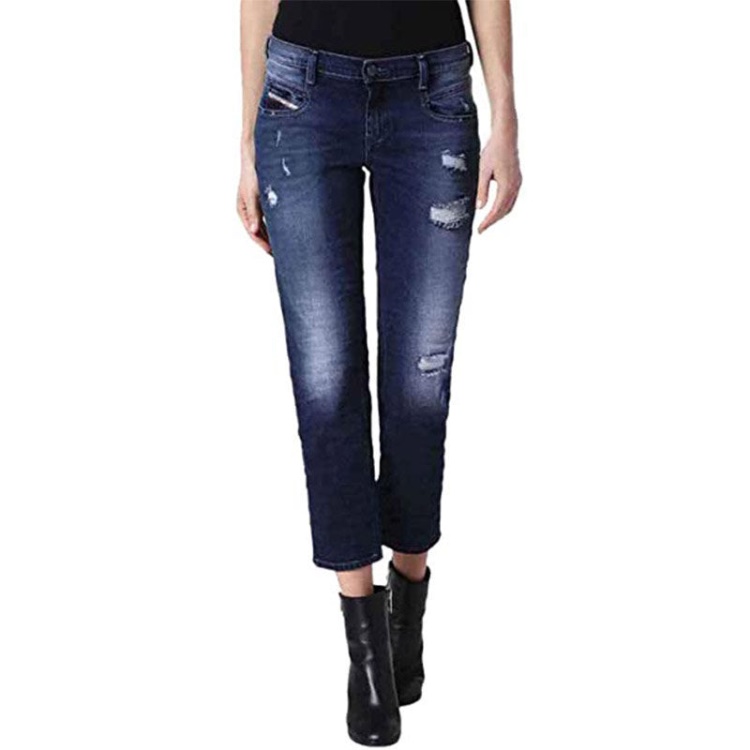 Diesel Belthy Ankle 084Ij Women's Jeans Regular Slim Straight Low Waist Fit Pants
