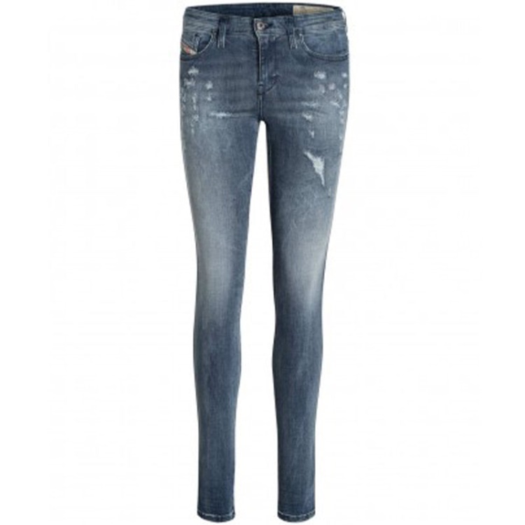 Diesel Skinzee R48U7 Women's Jeans Super Slim Skinny Regular Waist Fit Pants