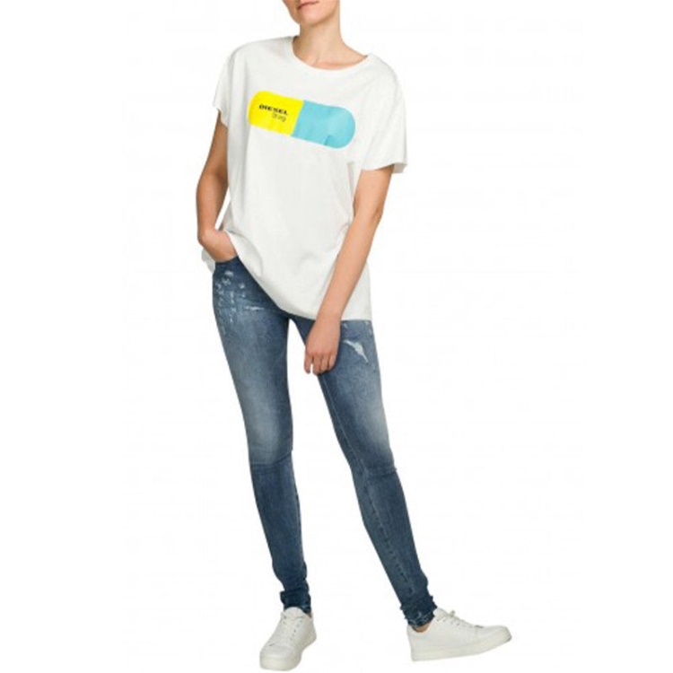 Diesel Skinzee R48U7 Women's Jeans Super Slim Skinny Regular Waist Fit Pants