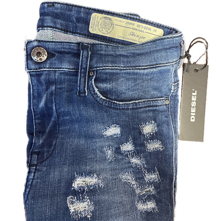 Diesel Skinzee R48U7 Women's Jeans Super Slim Skinny Regular Waist Fit Pants