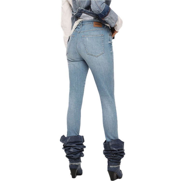 Diesel Babhila High 081Af Women's Jeans Denim Slim Skinny High Waist Fit Pants