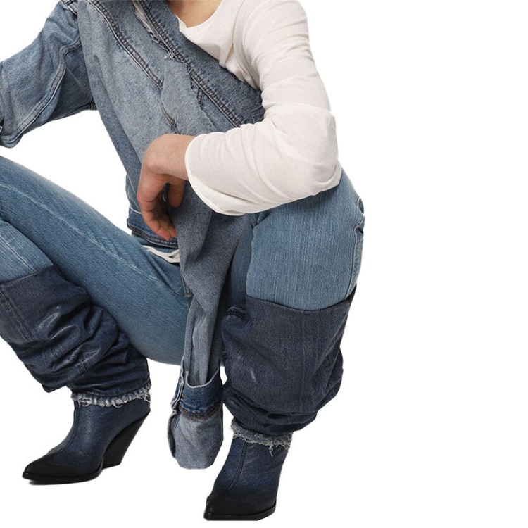 Diesel Babhila High 081Af Women's Jeans Denim Slim Skinny High Waist Fit Pants