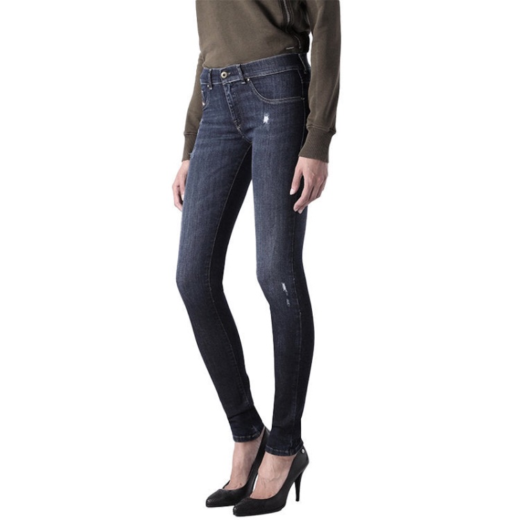 Diesel Livier 0668F Women's Jeans Super Slim Jegging Low Waist Fit Pants