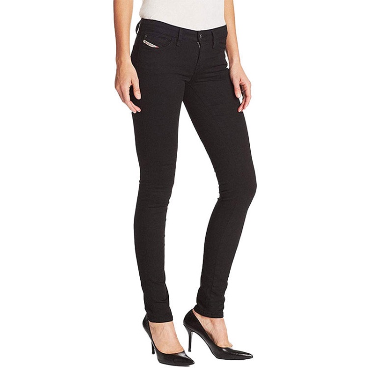 Diesel Skinzee 0813E Women's Jeans Super Slim Skinny Regular Waist Fit Pants