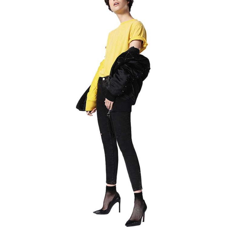 Skinzee Zip 0687G Women's Jeans Super Slim Skinny Regular Waist Fit Pants Diesel