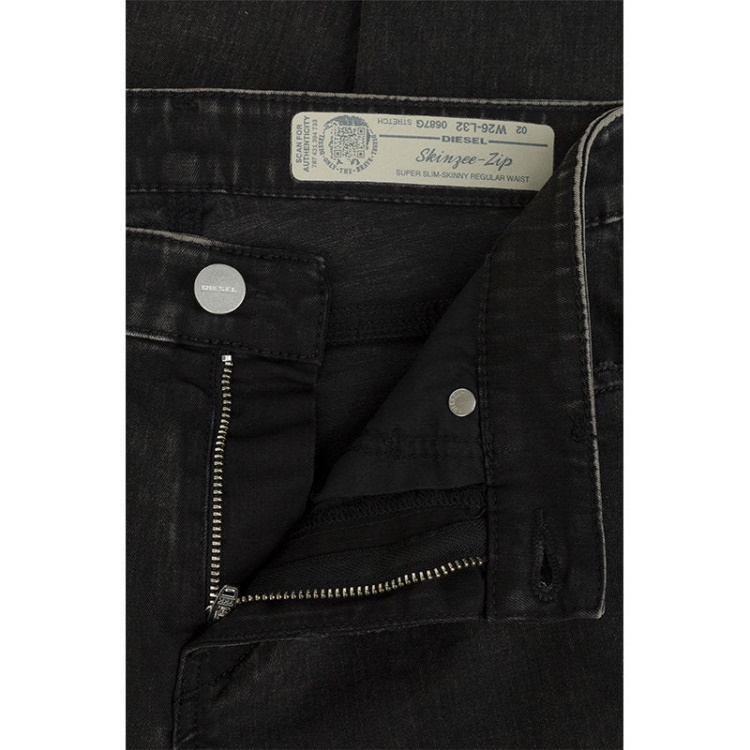 Skinzee Zip 0687G Women's Jeans Super Slim Skinny Regular Waist Fit Pants Diesel