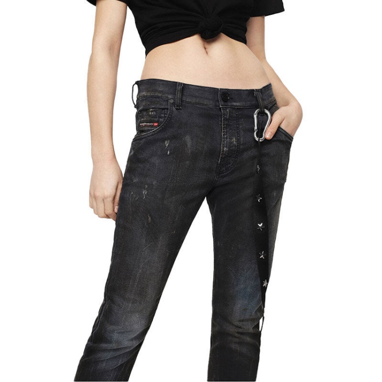 Diesel Krailey 069Ia Women's Jogg Jeans Regular Boyfriend Regular Waist Fit Pants