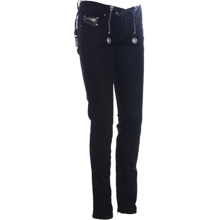 Grupee 0608S Women's Sweat Jogg Jeans Stretch Skinny Fit Denim Pants Diesel