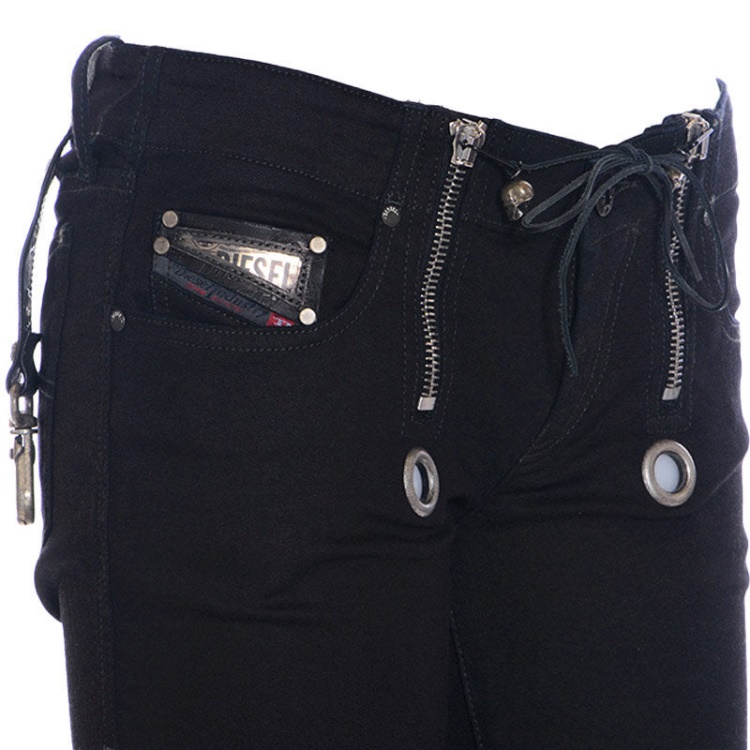 Grupee 0608S Women's Sweat Jogg Jeans Stretch Skinny Fit Denim Pants Diesel