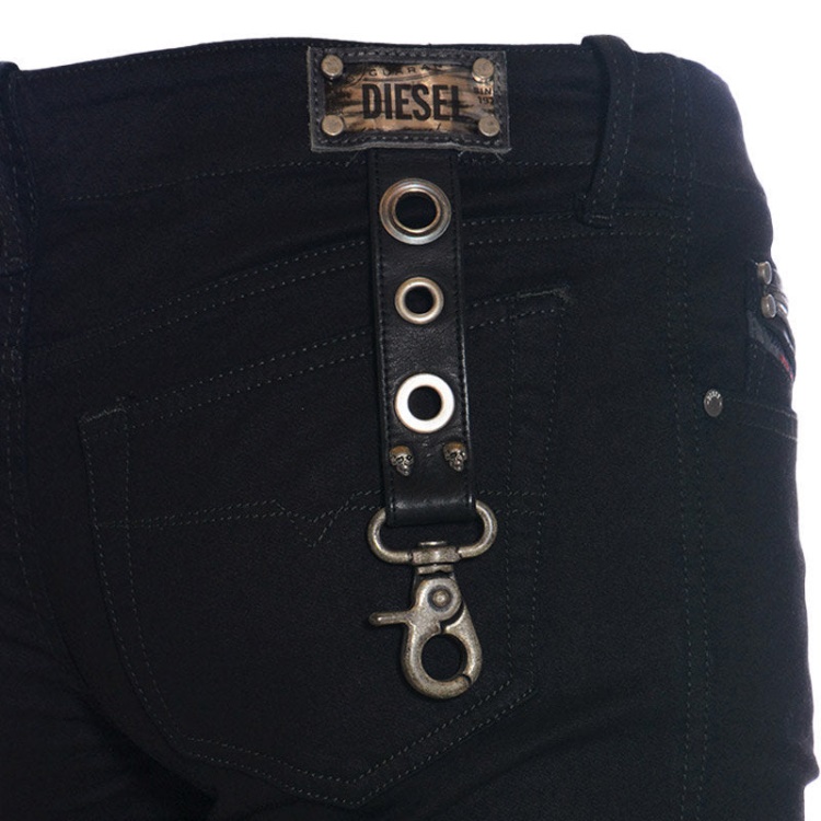 Grupee 0608S Women's Sweat Jogg Jeans Stretch Skinny Fit Denim Pants Diesel